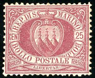 1877 - 25 cent. Stemma (5), ottima ... 