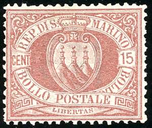 1892 - 15 cent. Stemma (15), ... 