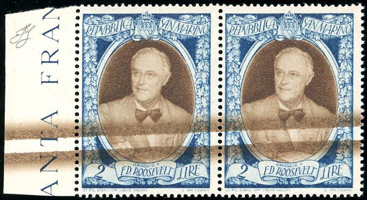 1947 - 2 lire Roosvelt (302), ... 