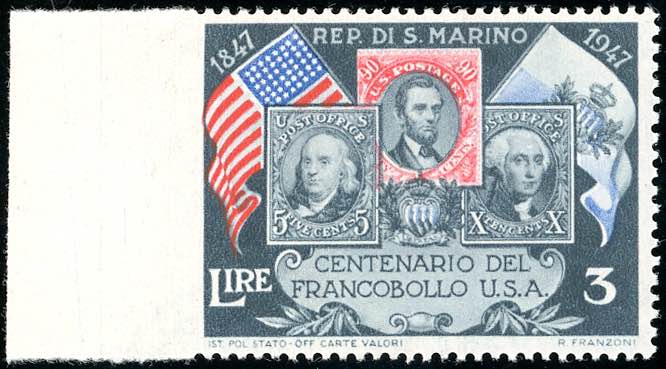 1947 - 3 lire Centenario ... 