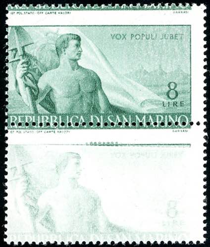 1948 - 8 lire Lavoro, stampa ... 