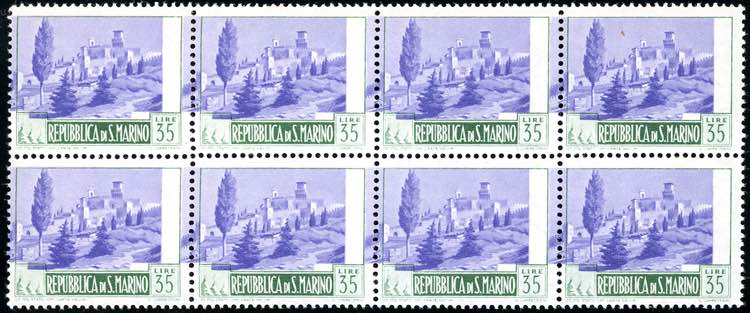 1949 - 35 lire Paesaggi, centro ... 