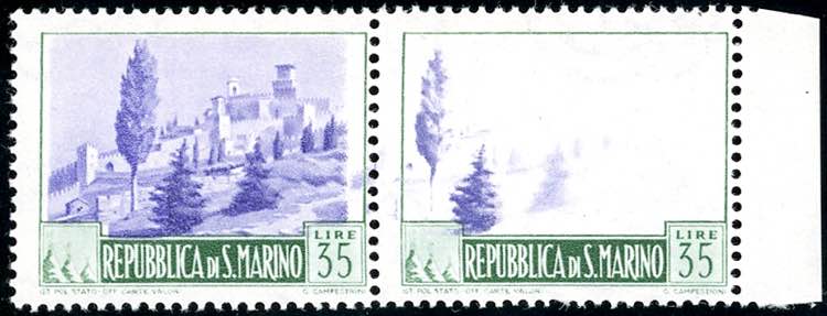 1949 - 35 lire Paesaggi, coppia ... 