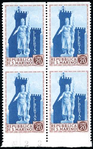 1954 - 20 lire Statua della ... 