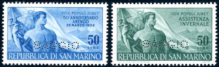 1956 - 50 lire Arengo e 50 lire ... 