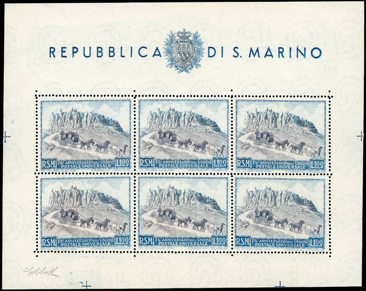 1949/51 - UPU, i quattro foglietti ... 