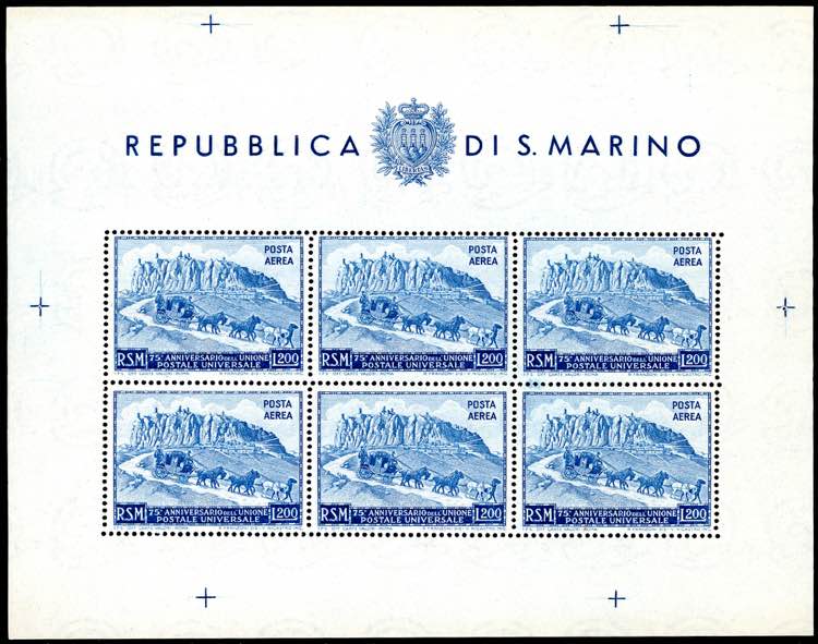 1951 - 200 lire UPU, foglietto ... 