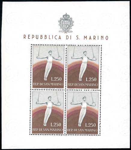 1955 - 250 lire Ginnasta, ... 