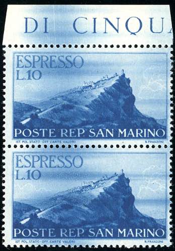 1945 - 10 lire Veduta (14), coppia ... 