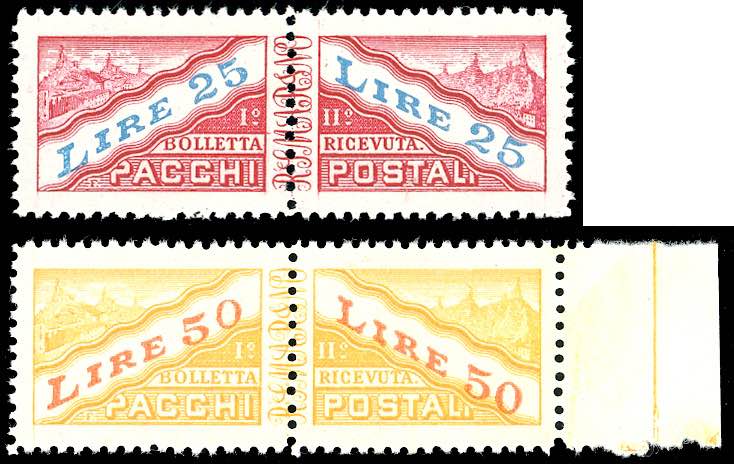 1946 - 25 e 50 lire (31/32), gomma ... 