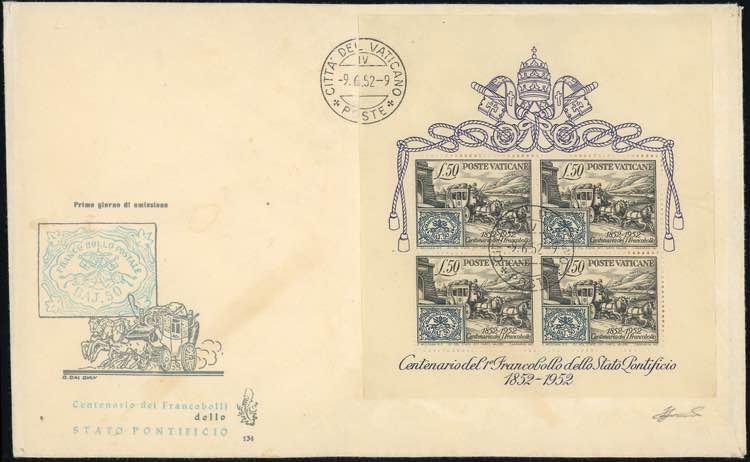 1952 - 50 lire Centenario dei ... 