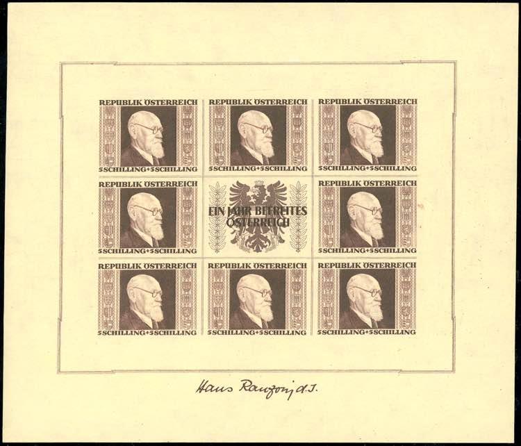 AUSTRIA FOGLIETTI 1946 - Foglietti ... 