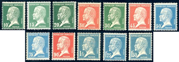 FRANCIA 1923/26 - Pasteur, serie ... 