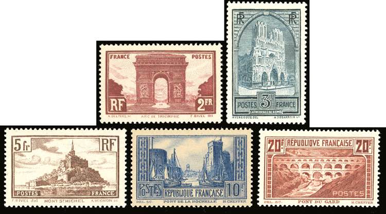 FRANCIA 1929/38 - Monumenti e ... 