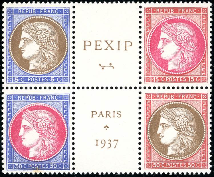 FRANCIA 1937 - Pexip (348/351), ... 