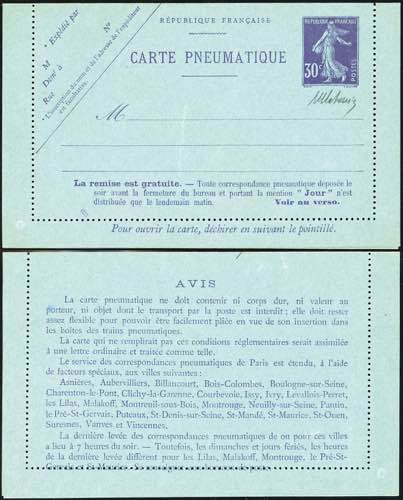 FRANCIA INTERI POSTALI 1903 - 30 ... 