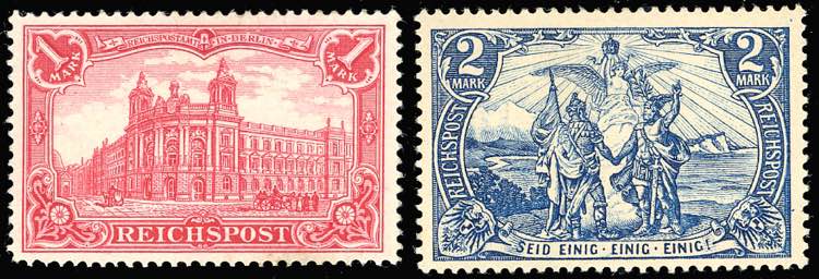 GERMANIA REICH 1900 - 1 m. e 2 m. ... 