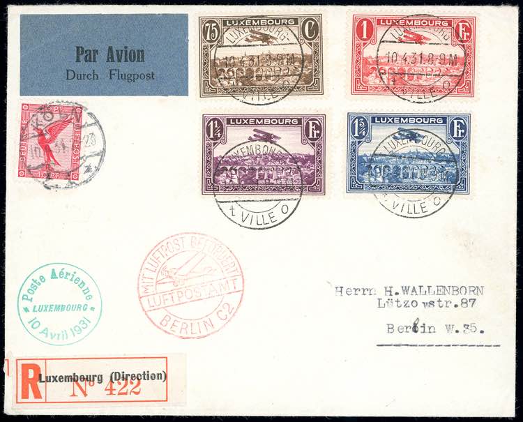 LUSSEMBURGO POSTA AEREA 1931 - ... 