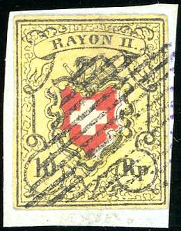 SVIZZERA 1850 POSTE FEDERALI - 10 ... 