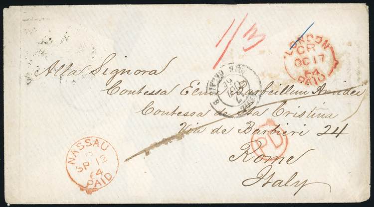 BAHAMAS 1864 - 12 September 1864, ... 