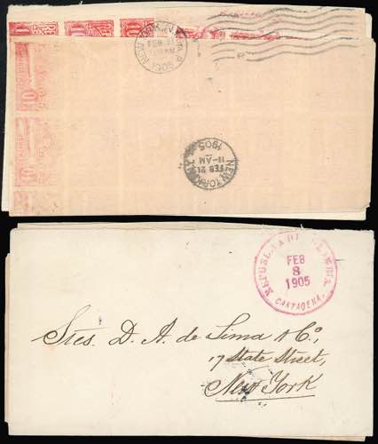 COLOMBIA 1905 - Busta affrancata ... 