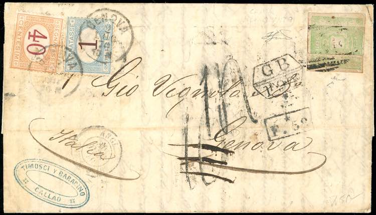 PERU 1870 - 1 dinero verde ... 