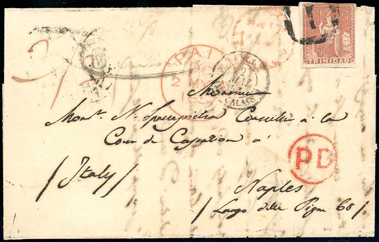 TRINIDAD AND TOBAGO - April 1857, ... 