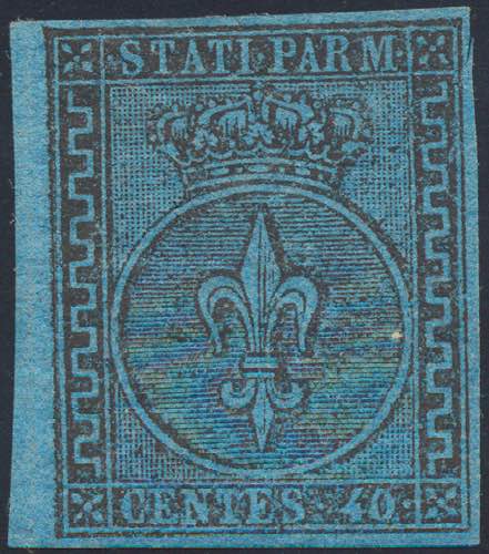 1852 - 40 cent. azzurro (5), ... 