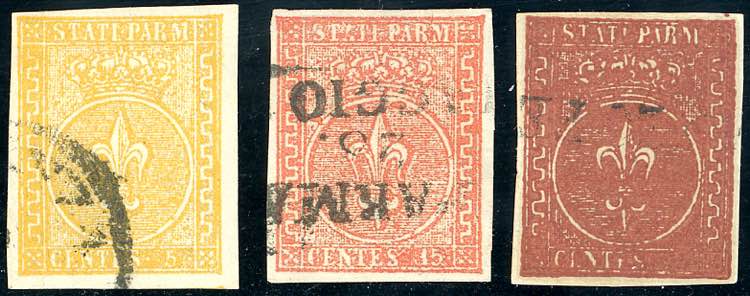 1853/55 - Seconda emissione (6/8), ... 