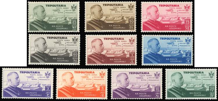 COLONIE ITALIANE POSTA AEREA 1934 ... 