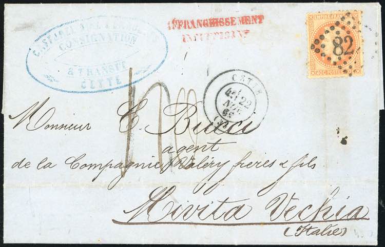 FRANCIA 1862/1870 - Cinque ... 