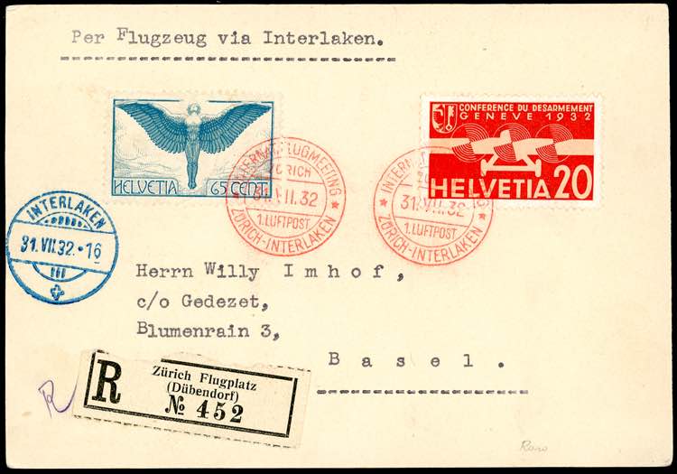 SVIZZERA POSTA AEREA 1932/1934 - ... 