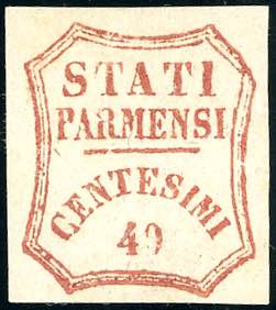 1859 - 40 cent. rosso bruno, I ... 