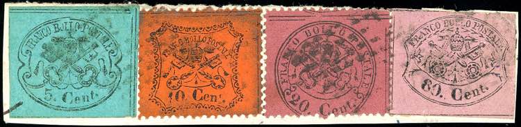 1868 - 5 cent. azzurro verdastro, ... 