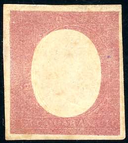 1854 - 40 cent. rosso mattone (9), ... 