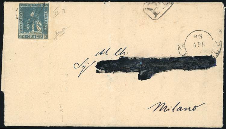 1859 - 6 crazie (15), leggermente ... 