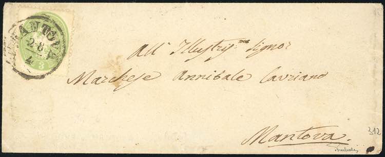 1863 - 3 soldi verde, dent. 14 ... 