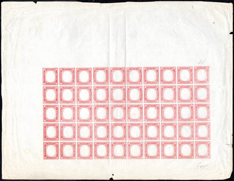 1861 - 40 cent. vermiglio, non ... 