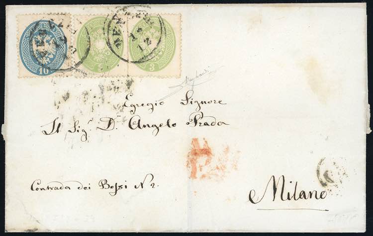 1865 - 3 soldi verde, due ... 