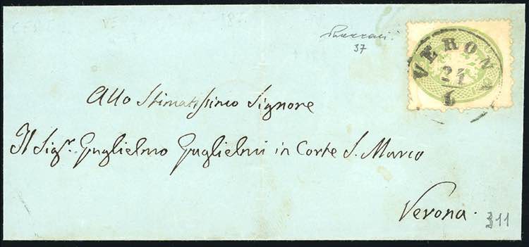 1863 - 3 soldi verde giallastro, ... 