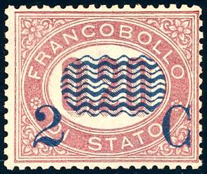 1878 - 2 cent. su 0,20 lire ... 