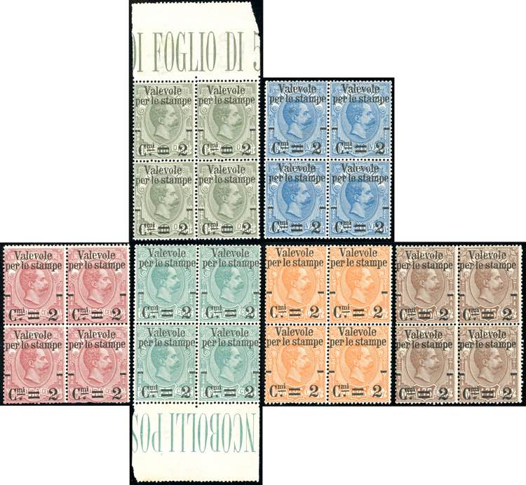 1890 - Soprastampati Valevole per ... 
