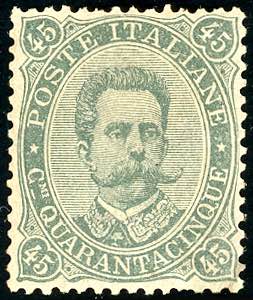 1889 - 45 cent. Umberto I (46), ... 