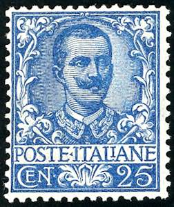 1901 - 25 cent. Floreale (73), ... 
