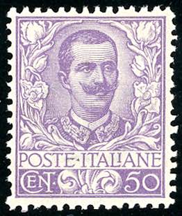 1901 - 50 cent. Floreale (76), ... 