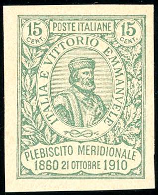 1910 - 15 + 5 cent. verde ... 