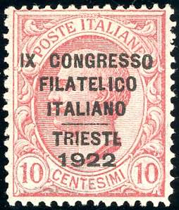1922 - 10 cent. Congresso ... 