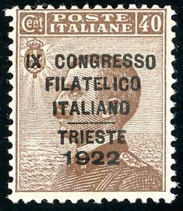1922 - 40 cent. Congresso ... 