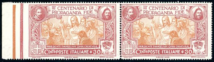 1923 - 30 cent. Propaganda Fide, ... 