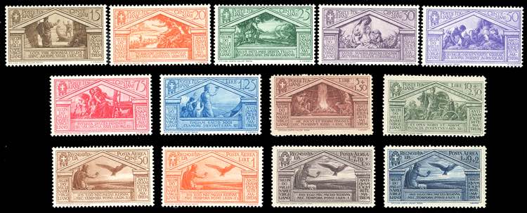 1930 - Virgilio (282/290+A), gomma ... 